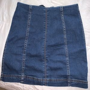 Free People mini denim skirt